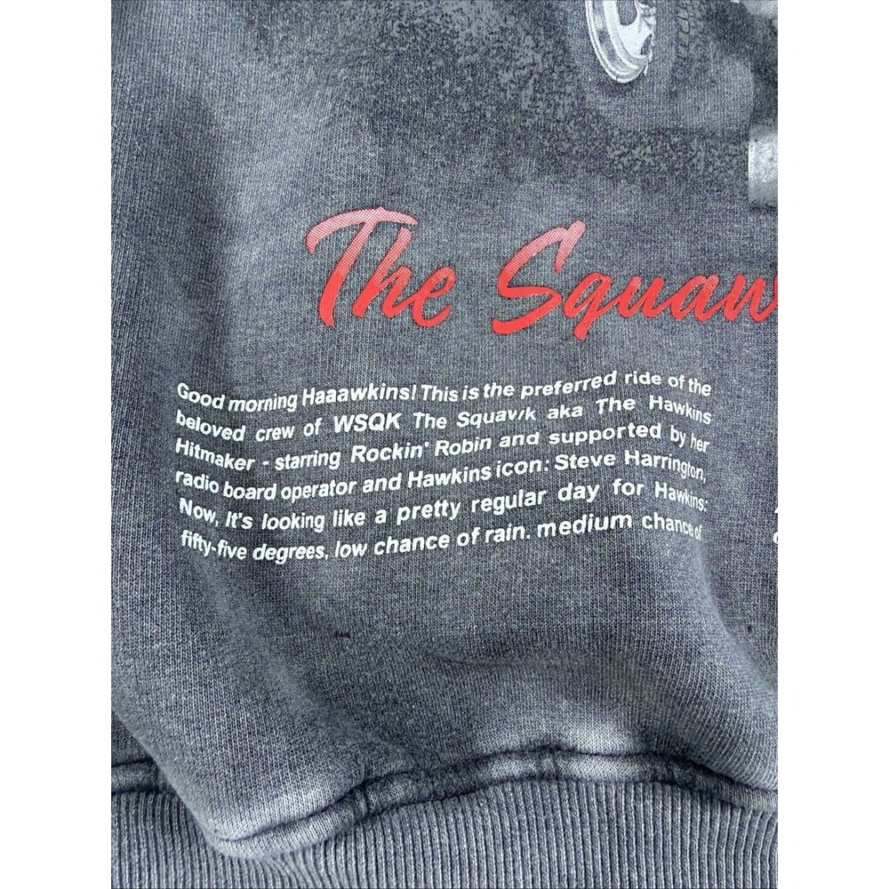 Stranger Things Hawkins Hitmaker Hoodie Netflix Primark Fleece Gray Adult 2XL - Picture 10 of 14
